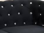 Couchgarnitur CHESTERFIELD 2er-Set Schwarz