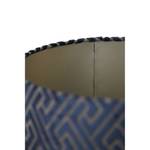 Lampenschirm Zylinder Maze Blau - Textil - 40 x 30 x 40 cm
