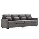 4-Sitzer Sofa Mercury Ⅷ Grau - Holzwerkstoff - Metall - Textil - Holzart/Dekor - Holz teilmassiv - 83 x 87 x 264 cm