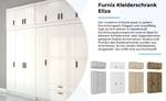 FURNIX Armoire Eliza 3D Blanc