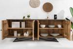 grau 175cm Holz natur TROPICAL Sideboard