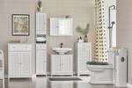 Commode de Salle de Bain FRG238-W Blanc