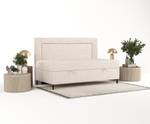 Boxspringbett Demi Beige - H3 - Tiefe: 100 cm