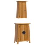 Badmöbel Set 3223458 (2-teilig) Braun - Massivholz - Holzart/Dekor - 59 x 80 x 32 cm