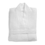 Kimono Bademantel Waffle - Weiß - S Weiß - Textil - 28 x 3 x 38 cm