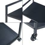 Servierwagen Lesja Schwarz - Metall - 50 x 69 x 36 cm