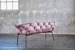 Bank MONTY Sitzbank Velvet Pink - 160 x 78 cm