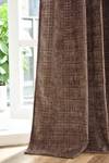 Vorhang Chenille Jacquard Braun