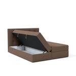 Boxspringbett Doppelbett Breno Braun - Breite: 140 cm