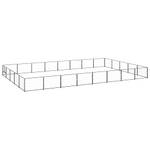 Hundelaufstall 3082160 Schwarz - Metall - 500 x 70 x 800 cm