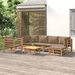 Salon de jardin 3028491-12 (lot de 7) Marron - Taupe