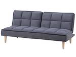 3-Sitzer Sofa SILJAN Dunkelgrau - Grau - Eiche Hell