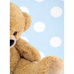 Tapis enfant DOUX TED 130x180 bleu Bleu - 130 x 180 cm