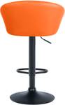 Tabouret de bar Davie Noir - Orange