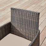 Gartenmöbel-Set Lounge-Set 4-teilig Braun - Metall - 55 x 82 x 57 cm