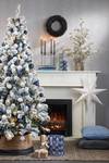 Jupe de sapin de Noël Noir - Fibres naturelles - 50 x 26 x 50 cm