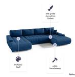 Ecksofa Dhaka U Blau