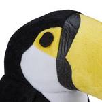 Butoir de porte toucan Noir - Blanc - Jaune - Fibres naturelles - Textile - 29 x 20 x 13 cm