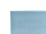 Lit double FITOU Bleu - Bleu clair - Chêne foncé - Largeur : 100 cm