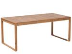 Table de salle à manger SASSARI Marron - Bois massif - 90 x 75 x 180 cm