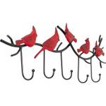 Portemanteau mural Cardinalis Rouge - Métal - 72 x 22 x 5 cm