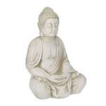 Buddha Figur 70 cm Weiß - Kunststoff - Stein - 45 x 70 x 35 cm