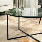 Couchtisch INMA GRN MARBLE Dunkelgrün - Grün - Schwarz