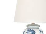 Lampe de table BELUSO Bleu - Blanc - Porcelaine - 32 x 54 x 32 cm