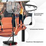 Basketballkorb EB59089DE Schwarz - Metall - 59 x 253 x 81 cm