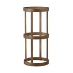 Porte-parapluies rond en bambou Noir - Marron - Bambou - Métal - 21 x 45 x 21 cm