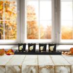Teelichthalter Set mit Herbst-Motiv