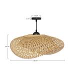 Suspension Anya Beige - Bambou - 60 x 22 x 60 cm