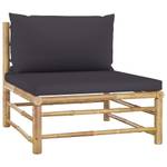 Garten-Lounge-Set (4-teilig) 3009675-5 Grau - Bambus - 65 x 30 x 65 cm