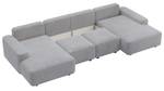 U-Form-Sofa CARNOS Grau