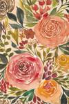 Tableau roses merveilleuses 30 x 45 cm - Fibres naturelles