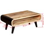 Table basse 244008 Métal - Bois/Imitation - 55 x 39 x 90 cm