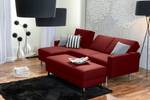 Just Fashion Funktionssofa mit Hocker Rot