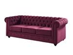 Ensemble canapé CHESTERFIELD Lot de 2 Bordeaux