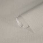 Uni-Tapete Creme, Weiß Weiß - Kunststoff - Textil - 53 x 1 x 1005 cm