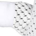 1 x Stoff Türstopper Fuchs weiß Weiß - Naturfaser - Textil - 18 x 25 x 12 cm