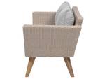 Sitzgruppe VITTORIA 4-tlg Beige - Blau - Braun - Grau - Polyrattan - 135 x 71 x 70 cm