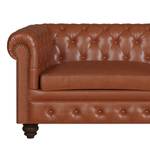 Canapé Chesterfield Marron - Cuir véritable - 190 x 75 x 78 cm