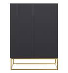 Veldio Highboard Schwarz - Gold