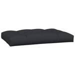 Coussin de palette (lot de 2) 3005164-5 Noir - Textile - 80 x 12 x 120 cm