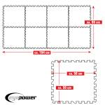 8 Poolmatten ohne T-Muster Grün