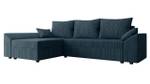 Ecksofa Dante L Cord Blau