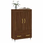 Highboard DE8570 Eiche Schwarzbraun Dekor