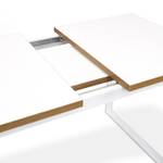 Esszimmertisch HELMER Weiß - Holzwerkstoff - Metall - 120 x 77 x 80 cm