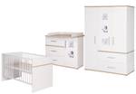 Set de chambre bébé Pia 3 pcs Blanc - Bois manufacturé