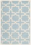 Teppich Wooster Wolle - Pastellblau / Creme - 121 x 182 cm